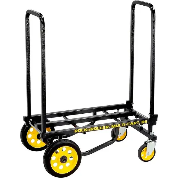 Rock N Roller R6RT Multi-Cart 8-in-1 Trans Cart Black Frame/Yellow Wheels Mini