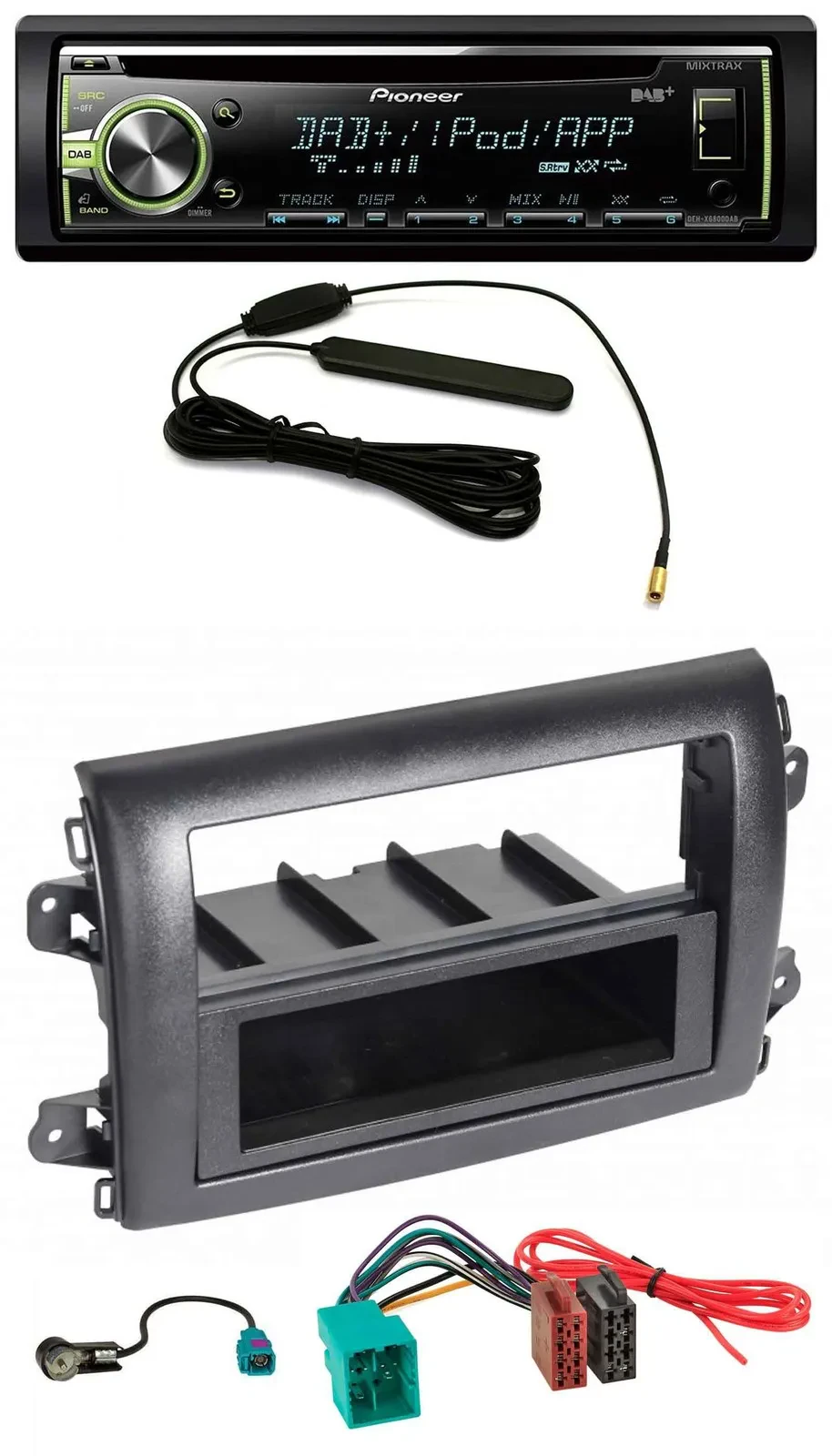 Автомагнитола для Fiat Ducato (серия 8, с 2021) Pioneer MP3, USB, CD, DAB, AUX