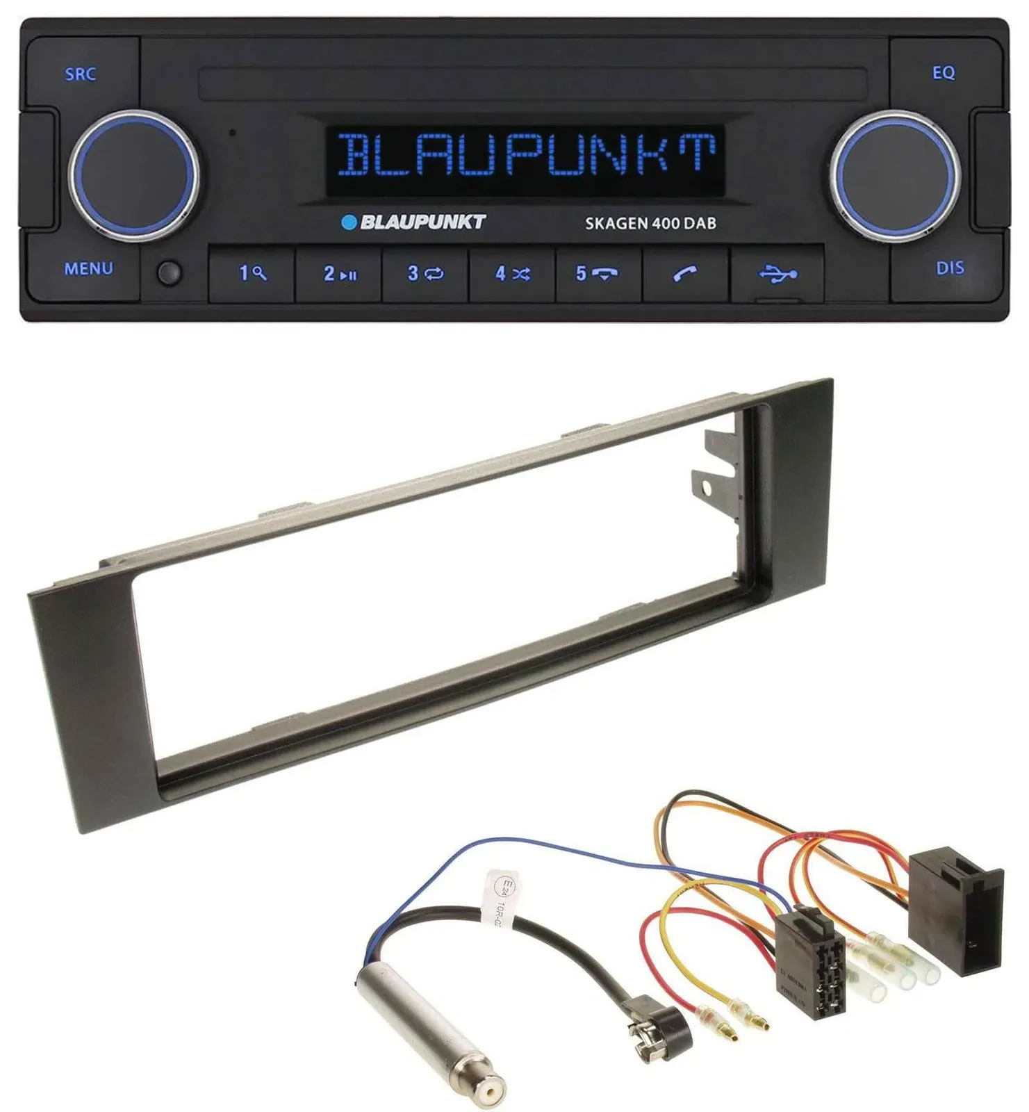Blaupunkt DAB USB Bluetooth MP3 Autoradio für Audi A3 (8P, 03-06) - ISO