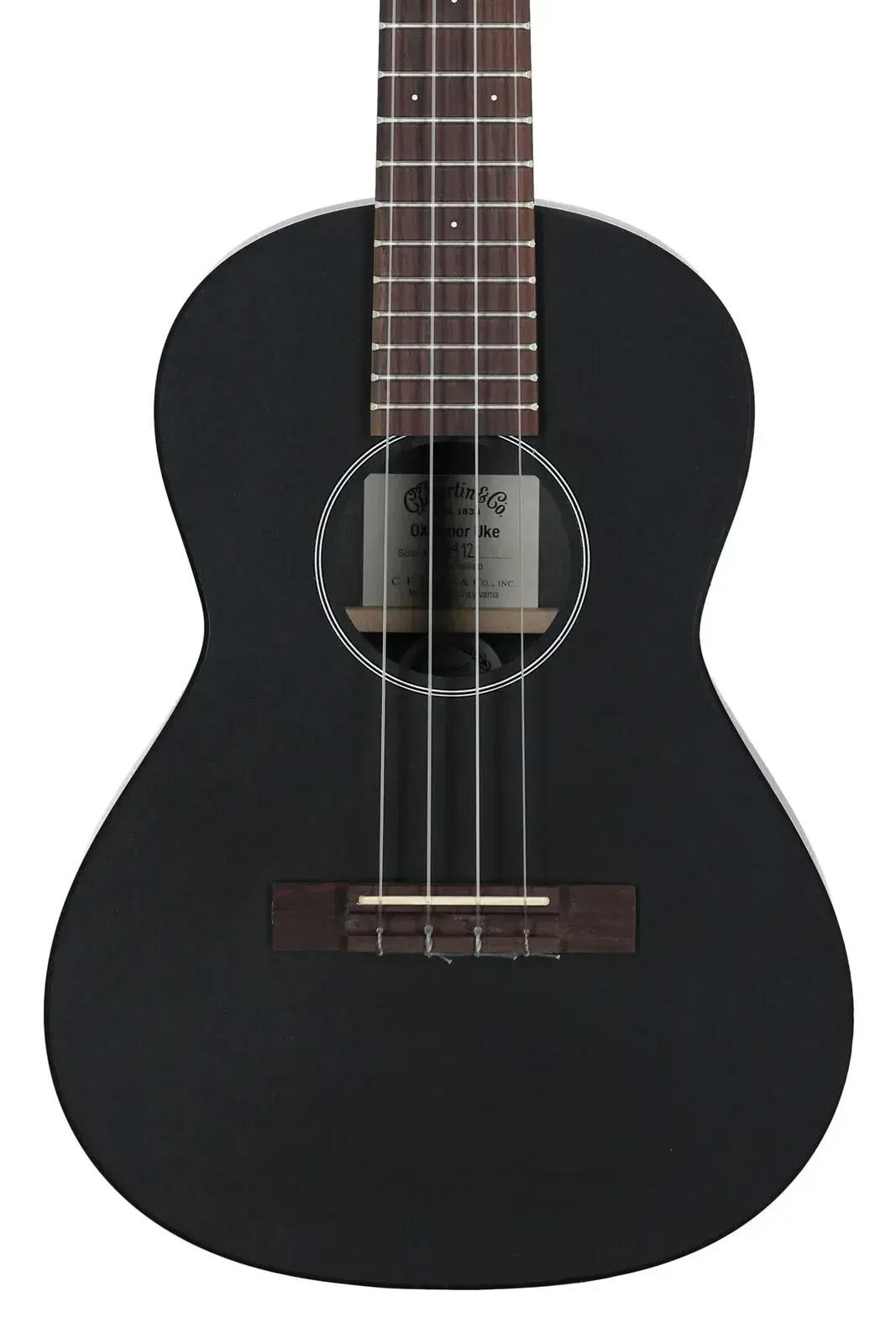 Укулеле Martin Guitars 0X тенор леворукая HPL, черный