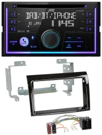 JVC MP3 USB 2DIN DAB Bluetooth CD Autoradio für Peugeot Boxer Citroen Jumper Fia