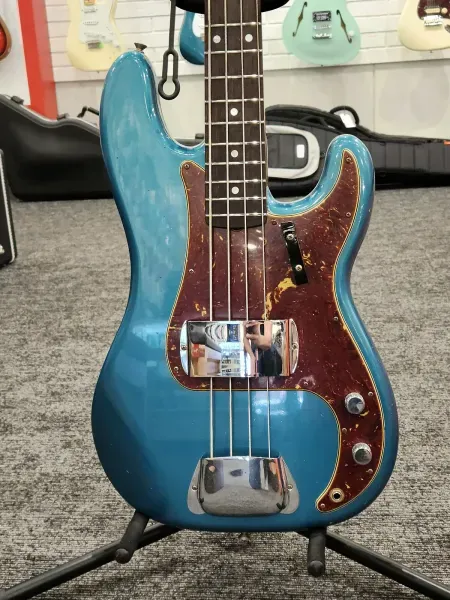 Fender CS 66 P-Bass Journeyman Relic 4-String Bass, Rosewood FB, Ocean Turquoise