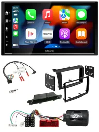 Kenwood DAB USB Bluetooth 2DIN Lenkrad Autoradio für Mazda 3 2003-2009 schwarz