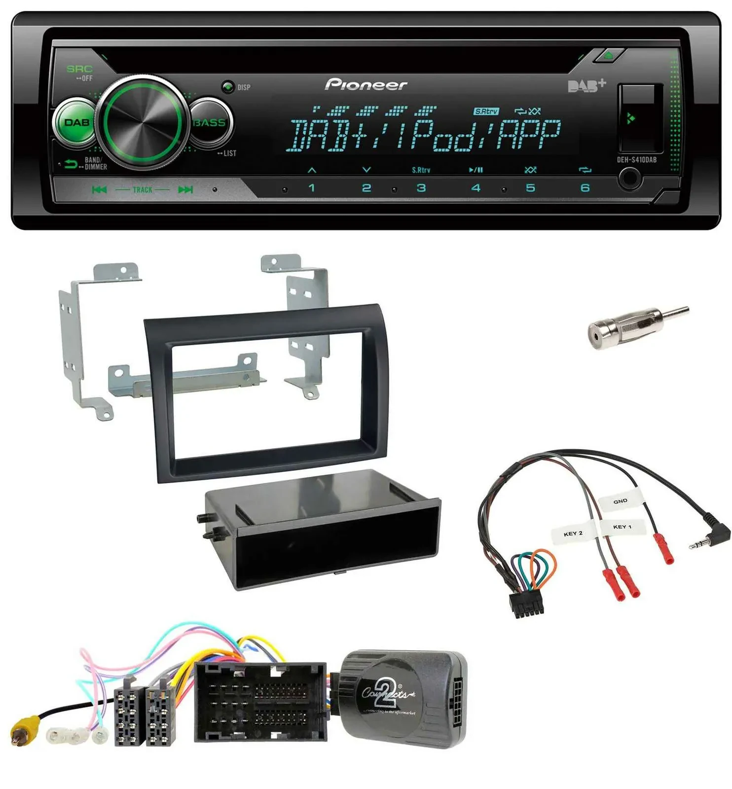 Автомагнитола для Citroen Jumper (с 2014) Pioneer CD/USB/MP3, DAB, поддержка управления на руле