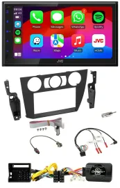 Автомагнитола для BMW 3 серии (2005–2013, ручной климат) JVC 2DIN, DAB, Bluetooth, USB