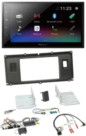 Pioneer USB Bluetooth DAB 2DIN Lenkrad Autoradio für Land Rover Evoque Blindstop