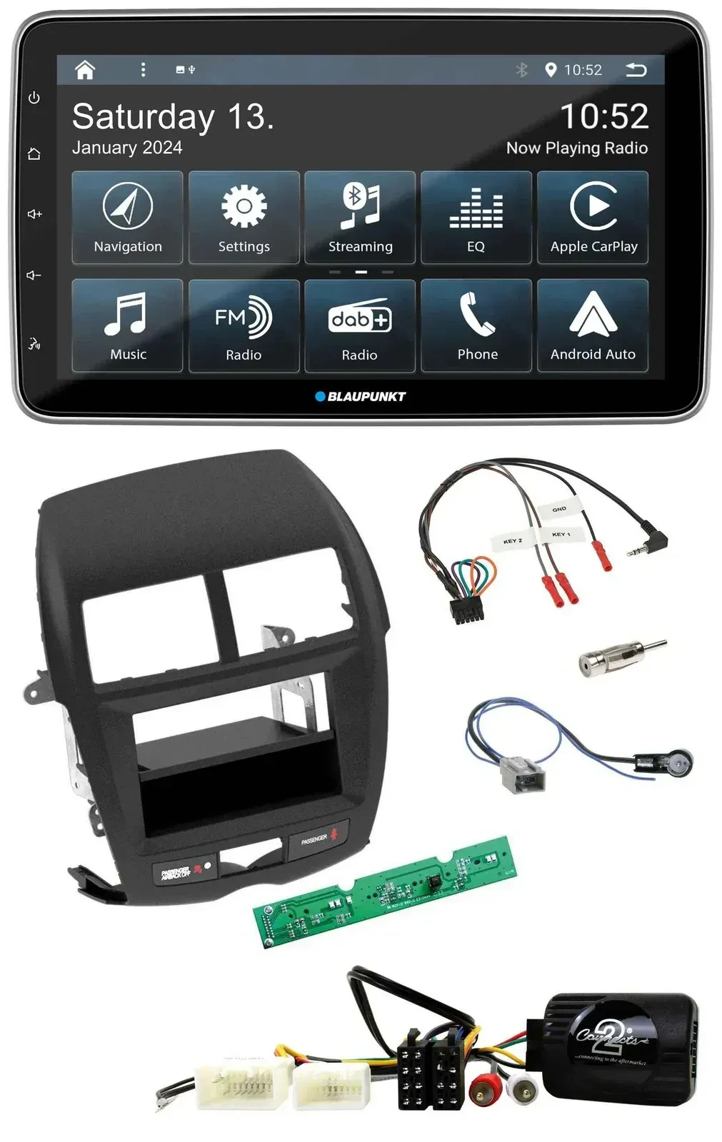 Blaupunkt USB DAB SD Lenkrad Bluetooth Autoradio für Mitsubishi ASX 2010-2014