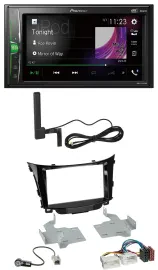 Pioneer MP3 DAB AUX 2DIN Bluetooth Autoradio für Hyundai i30 (ab 12)