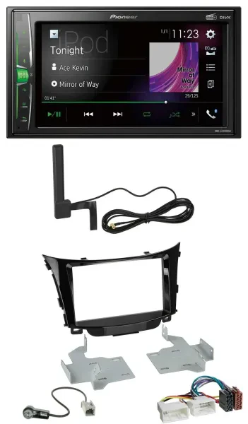 Pioneer MP3 DAB AUX 2DIN Bluetooth Autoradio für Hyundai i30 (ab 12)