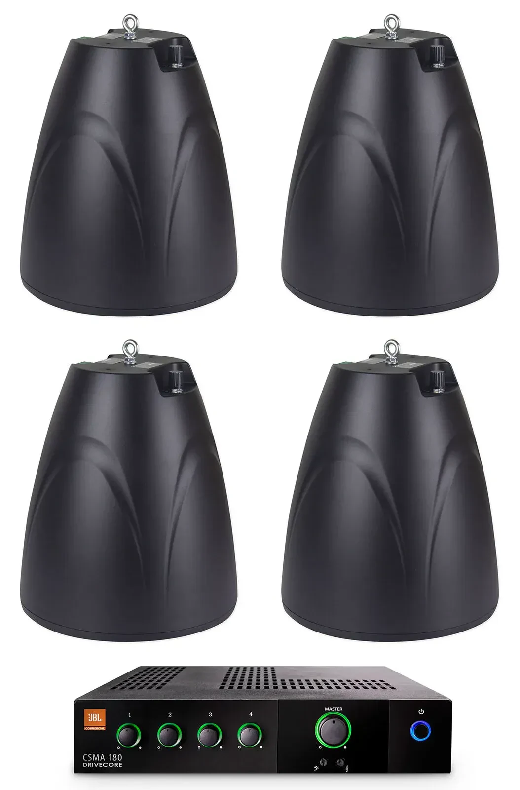 Потолочная акустика JBL PEN-65T Black с усилителем (4 штуки)