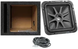 Kicker L7S122 12" 1500W Solo Baric L7S Car Audio Subwoofer+Vented Sub Box