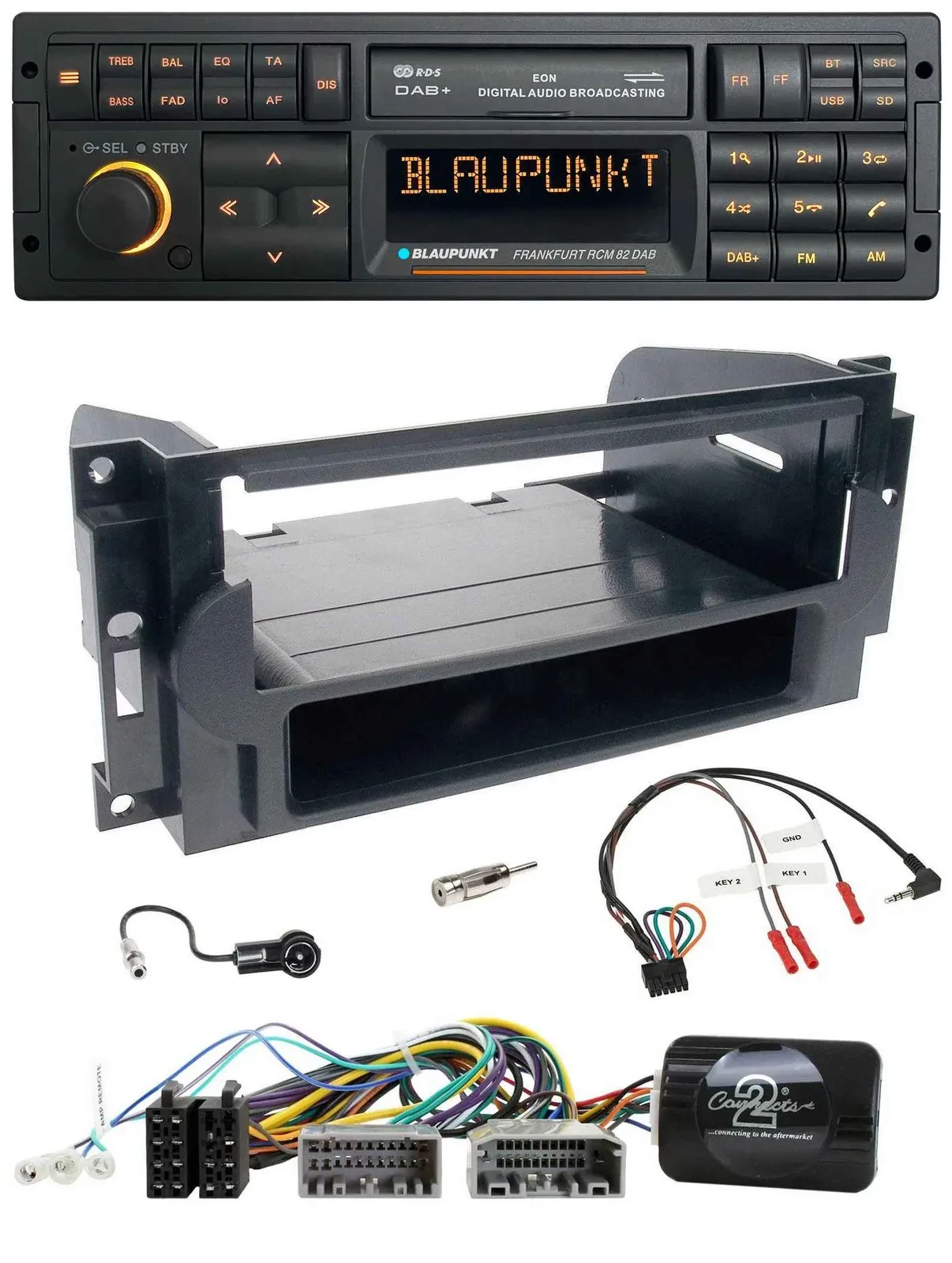 Blaupunkt USB DAB SD Lenkrad Bluetooth Autoradio für Dodge / Jeep