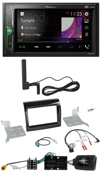 Pioneer MP3 DAB Lenkrad 2DIN Bluetooth Autoradio für Citroen Fiat Peugeot 2016-2