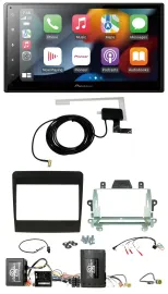 Автомагнитола Pioneer 2DIN USB Bluetooth DAB для Porsche 911 (2011–2017)