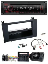 Автомагнитола для Mercedes SLK R171 2008–2011 Kenwood CD, USB, Bluetooth, DAB