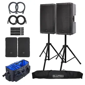RCF ART 815-A 15" Portable 2-Way Active Powered DJ PA Loudspeakers w Covers