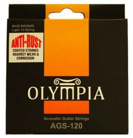 Струны для 12-струнной акустической гитары Olympia AGS120 10-47, бронза