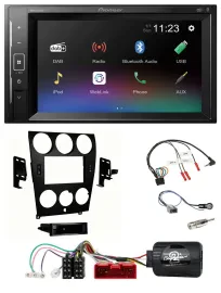Pioneer DAB Lenkrad 2DIN Bluetooth USB Autoradio für Mazda 6 2006-2008