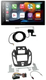 Pioneer MP3 USB Bluetooth DAB 2DIN Autoradio für Ford Transit 2012-2018 Display