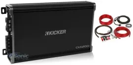 Kicker 43CXA12001 CXA1200.1 1200W RMS Monoblock Car Audio Amplifier+Amp Kit