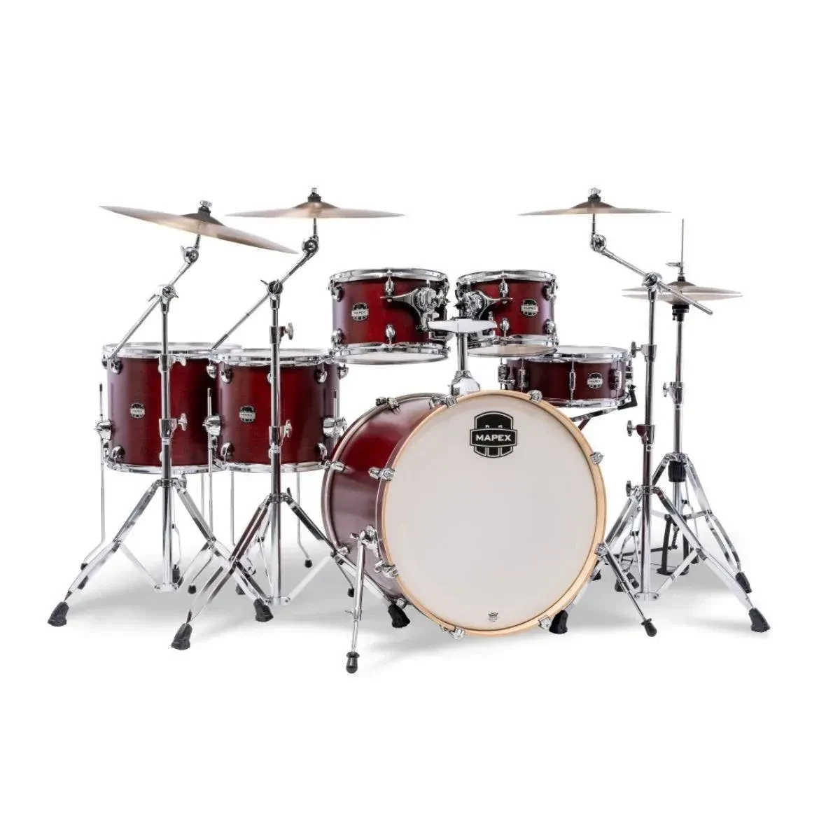 Mars Maple 6-Piece Studioease Shell Kit, Merlot Satin