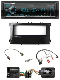 Автомагнитола для Ford Kenwood Bluetooth, DAB, USB, поддержка кнопок на руле, совместимость: Focus (с 2007), Galaxy, C-Max