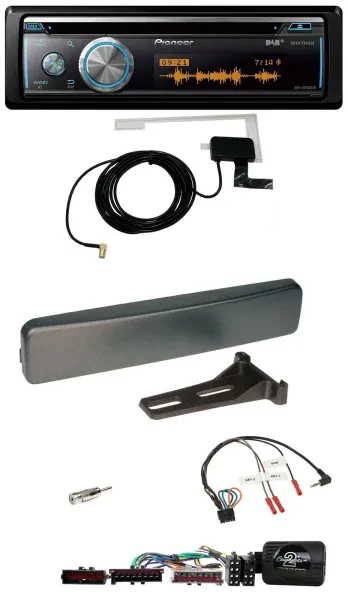 Pioneer Bluetooth DAB Lenkrad USB CD Autoradio für Ford Mondeo Focus anthrazit