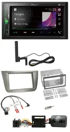 Pioneer MP3 DAB Lenkrad 2DIN Bluetooth Autoradio für Seat Toledo Altea silber