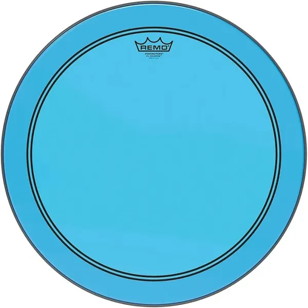 Remo Powerstroke P3 Colortone Blue Bass Drum Head 18 in.
