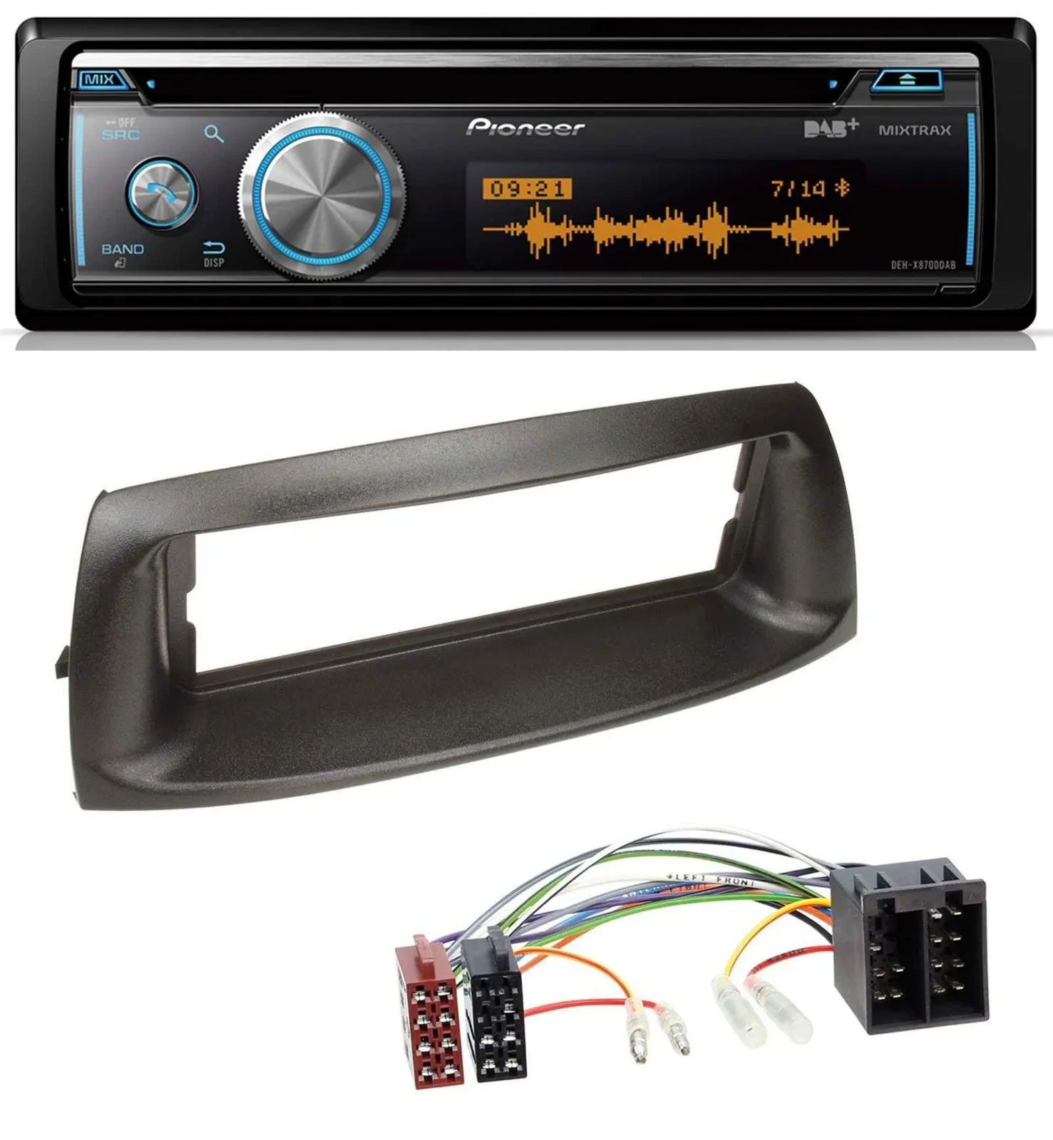 Pioneer MP3 DAB USB CD Bluetooth Autoradio für Fiat Punto (188, 1999-2005)