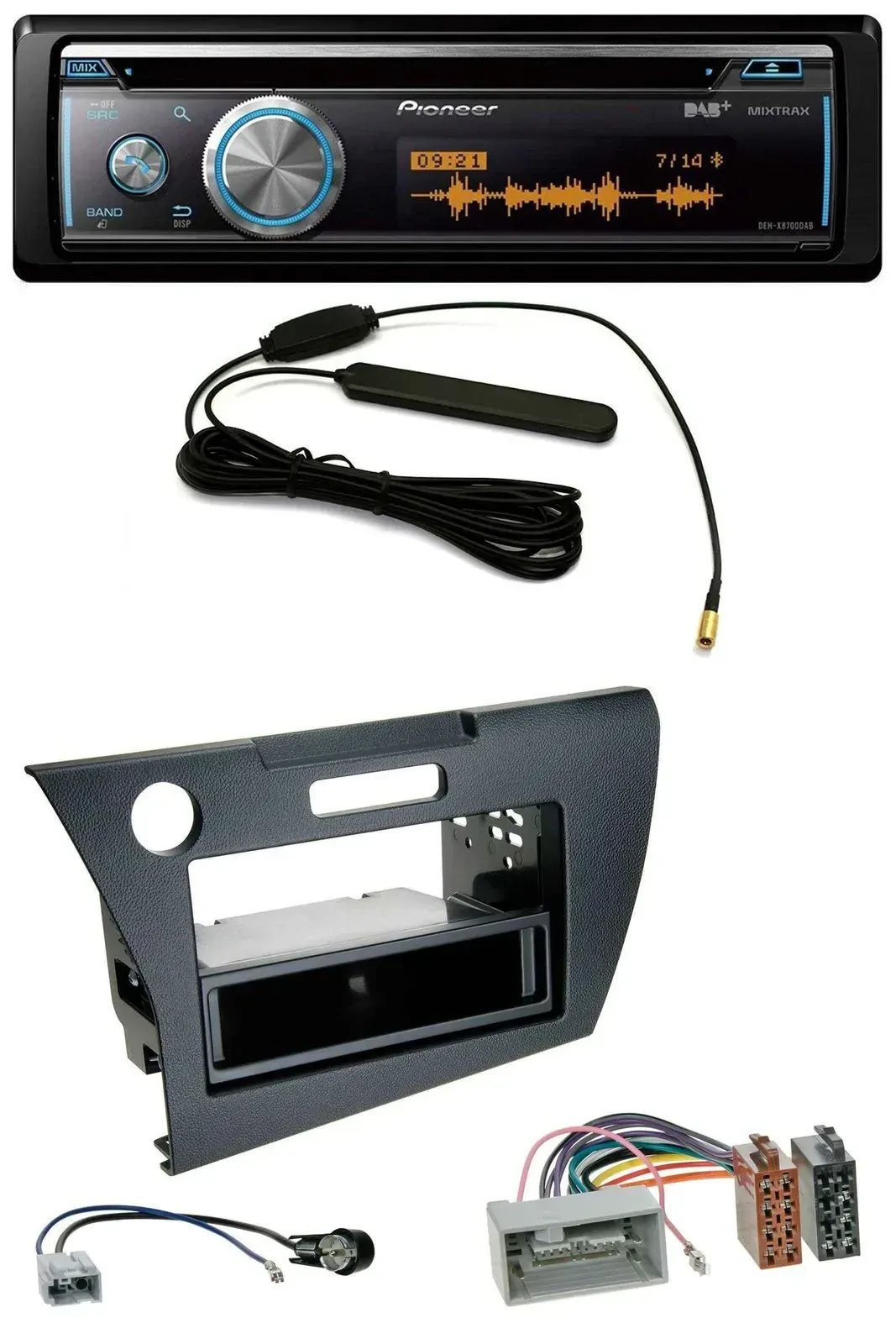 Автомагнитола для Honda CR-Z (ZF1, с 2010) Pioneer CD, USB, Bluetooth, DAB, MP3