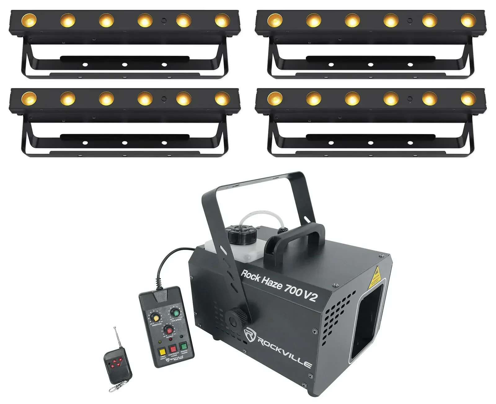 Комплект светового оборудования Chauvet DJ Ezlink Strip Q6 BT+ROCKHAZE 700