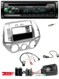 Pioneer USB MP3 DAB Lenkrad CD Autoradio für Hyundai i20 2012-2014 silber man. K