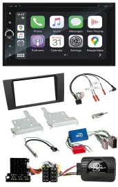 Blaupunkt DAB Lenkrad TMC Bluetooth USB 2DIN Navigation für Audi A4 99-01 Aktivs