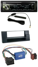 Pioneer MP3 USB CD DAB AUX Autoradio für BMW 5er E39 X5 E53 Ablagefach Aktivsyst