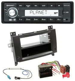 Continental MP3 AUX USB DAB 1DIN Autoradio für Mercedes Viano Vito 06-14 schwarz