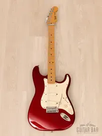 Электрогитара Fender Stratocaster Plus Candy Apple Red USA 1989 w/ Lace Sensor