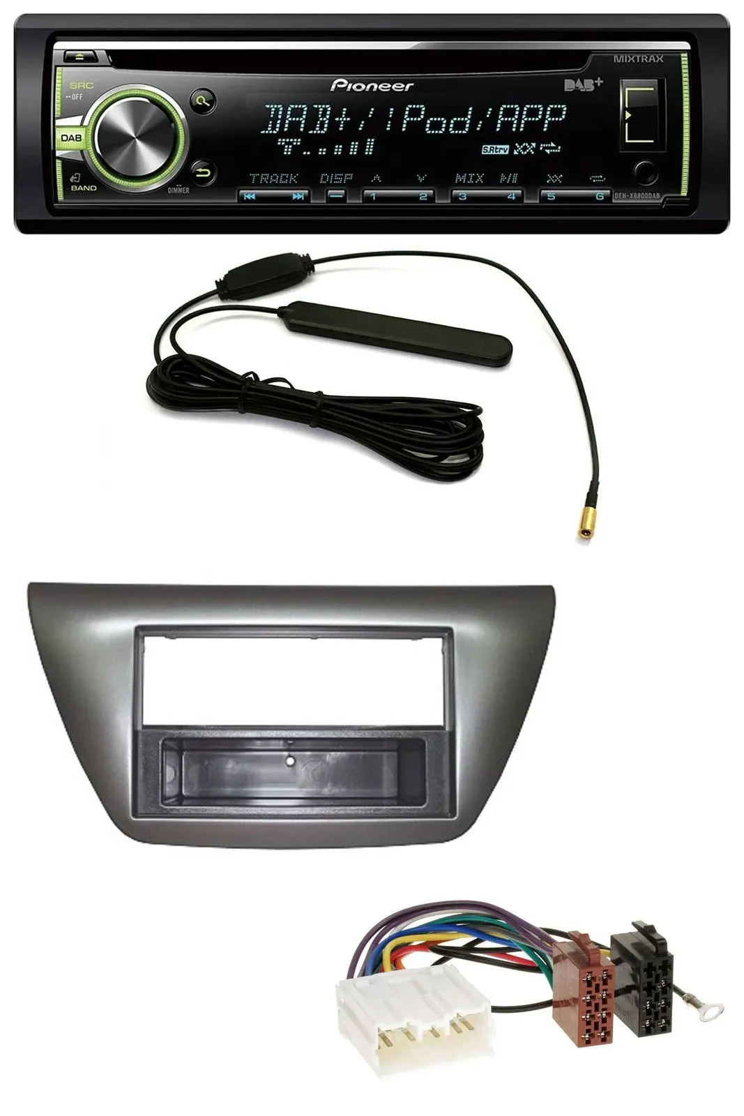 Pioneer MP3 USB CD DAB AUX Autoradio für Mitsubishi Lancer Evo 2004-2008