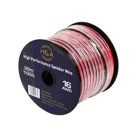 HA 16 AWG Speaker Wire Cable (100' Spool) #HASW100