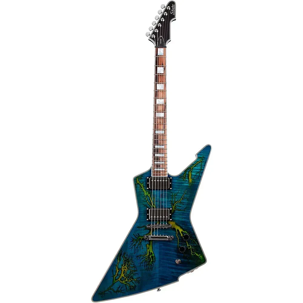 Электрогитара Schecter E-1 Electro-Resin Transparent Blue