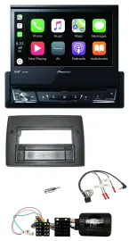 Автомагнитола Pioneer DVD, Bluetooth, DAB, USB для Fiat Stilo 2001–2007 с поддержкой кнопок на руле (набор)