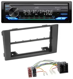 JVC Bluetooth DAB USB MP3 Autoradio für Iveco Daily (06-14) - schwarz