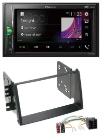 Pioneer 2DIN MP3 DAB USB Bluetooth Autoradio für Kia Soul (AM, 2008-2011)