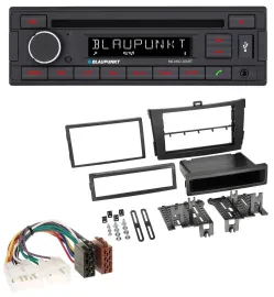 Blaupunkt MP3 USB CD Bluetooth AUX Autoradio für Toyota Corolla ab 2009 schwarz