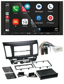 JBL USB 2DIN MP3 Bluetooth AUX Autoradio für Mitsubishi EVO Lancer ab 08