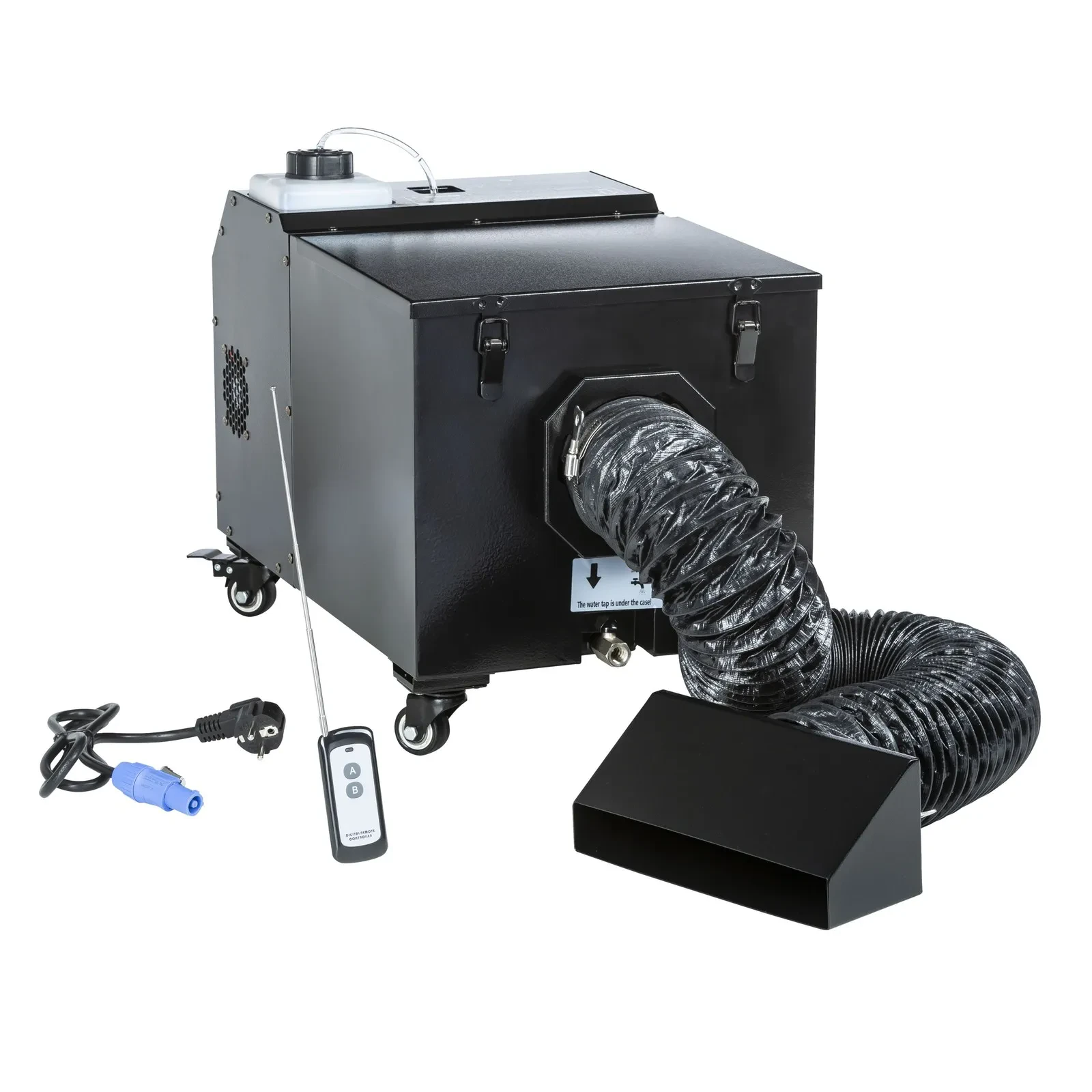 LightmaXX Vega Mini Low Fog Bodennebelmaschine 1250W DMX 1L Fluid 7L Wassertank
