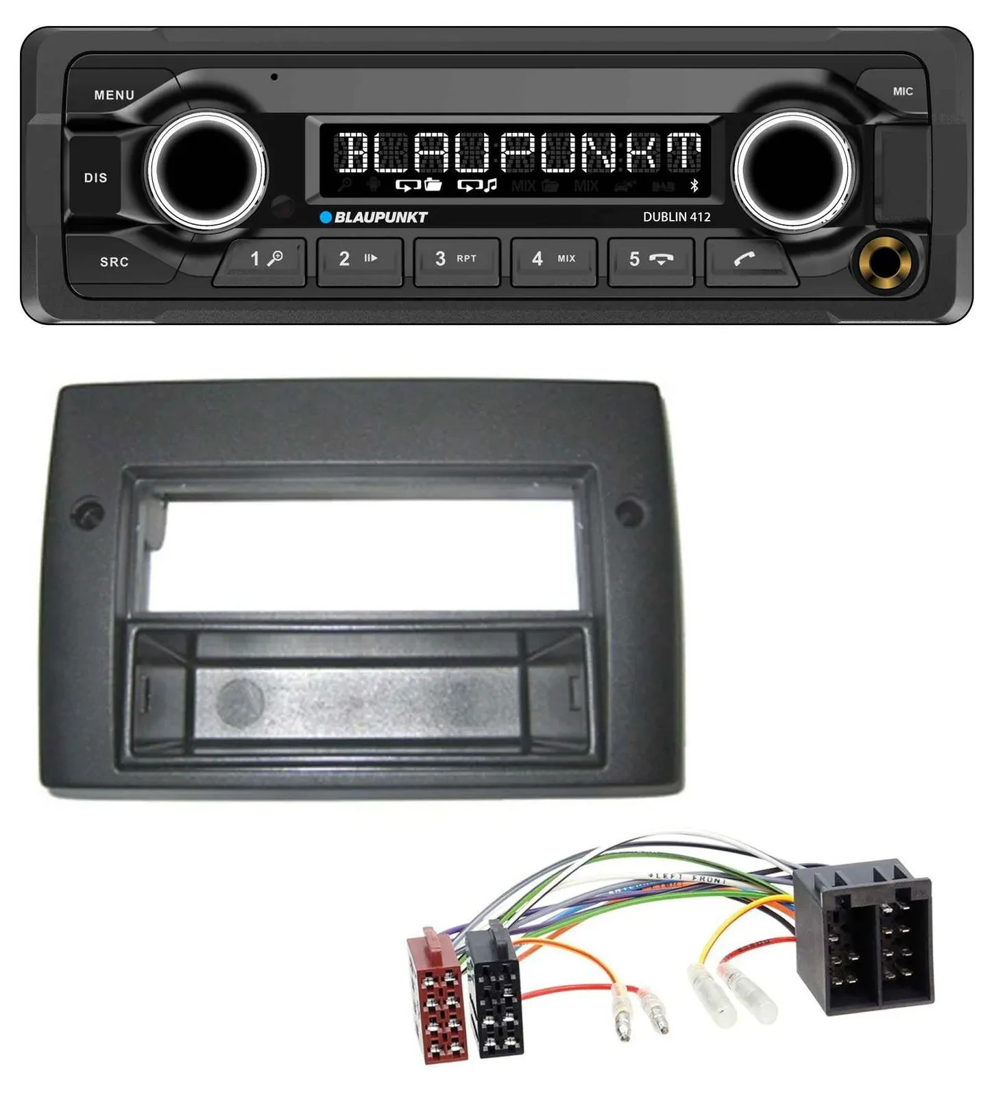 Blaupunkt MP3 Bluetooth USB AUX Autoradio für Fiat Stilo 192 01-08 Profiversion