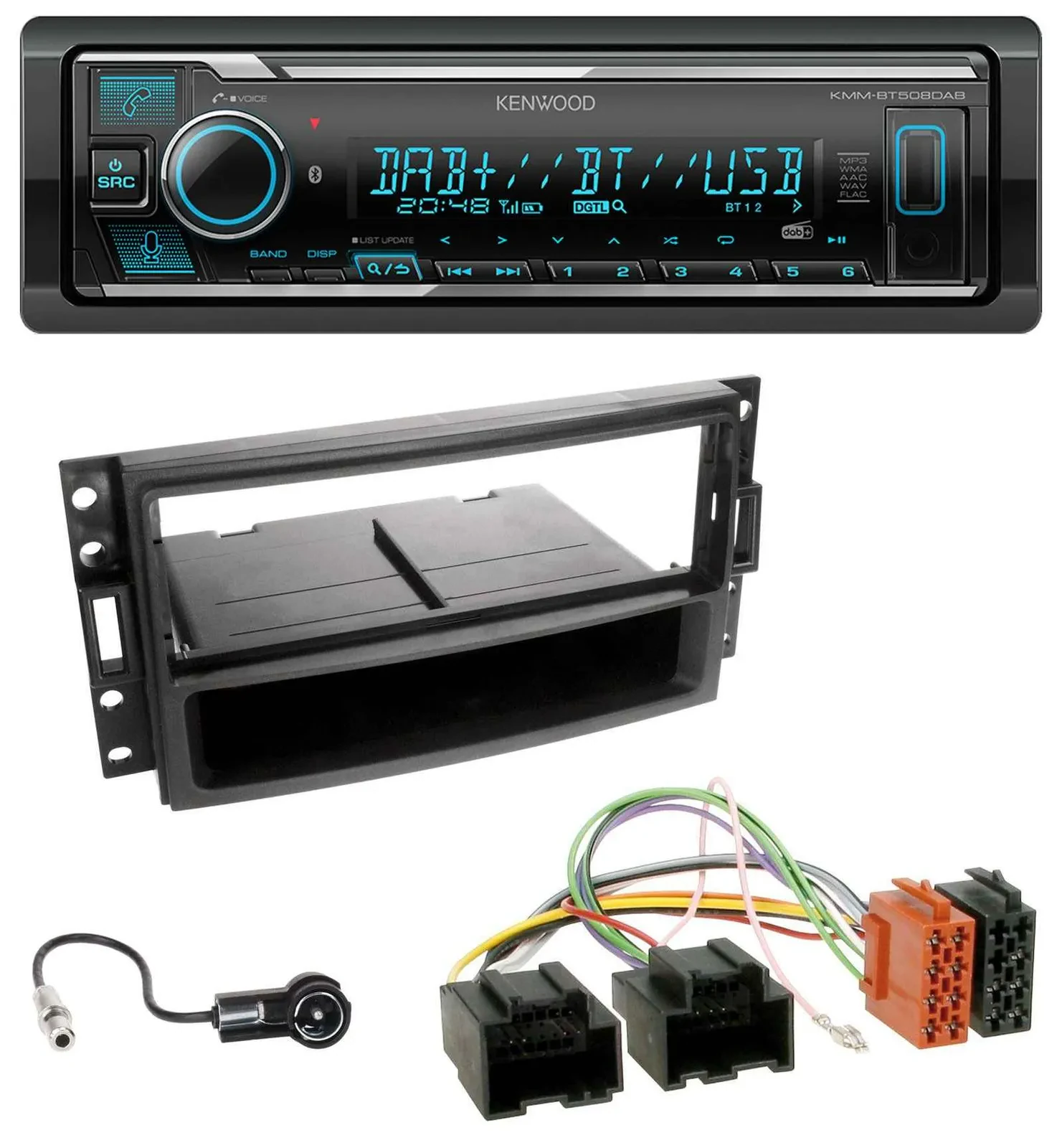 Kenwood Bluetooth MP3 DAB USB Autoradio für Chevrolet Corvette Uplander 05-13