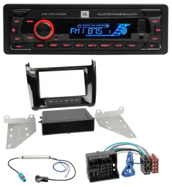Автомагнитола для VW Polo (с 2014) JBL Bluetooth, USB, SD, AUX, MP3, черный глянец