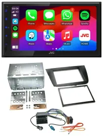 JVC Bluetooth 2DIN MP3 DAB USB Autoradio für Seat Altea Toledo Altea XL schwarz